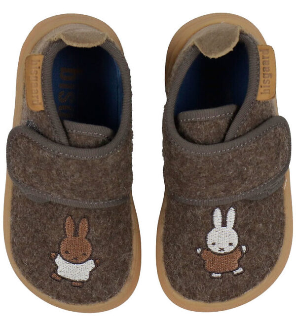 Bisgaard X Miffy Hjemmesko - Uld - Barefoot - Dark Brown