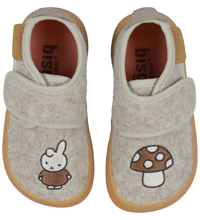 Bisgaard X Miffy Hjemmesko - Uld - Barefoot - Sand