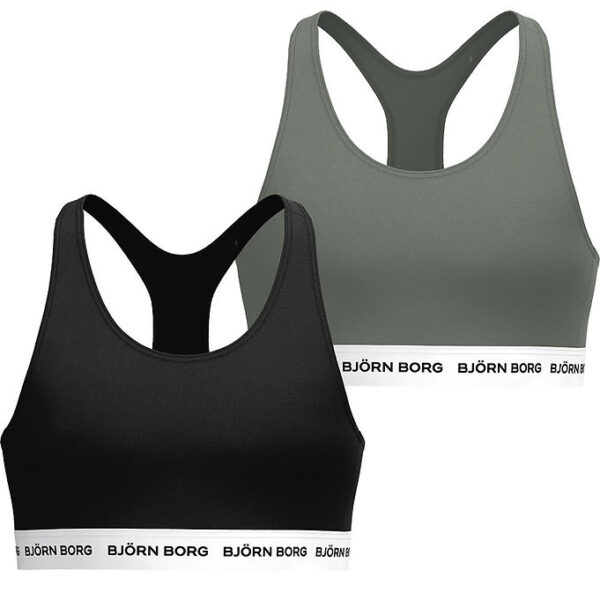 Björn Borg Top - 2-pak - Sort/Grøn