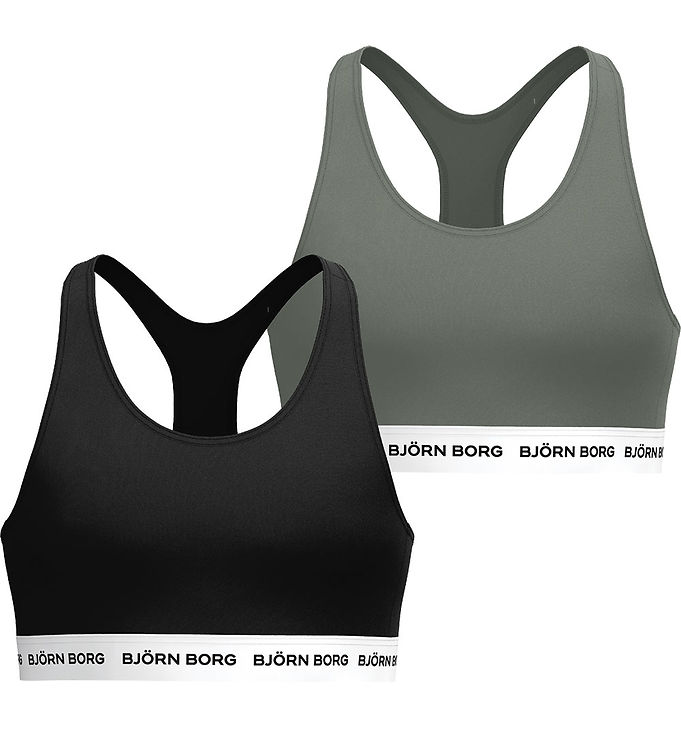 Björn Borg Top - 2-pak - Sort/Grøn