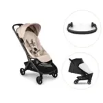 Bugaboo Butterfly 2 Klapvogn inkl. bøjle og regnslag - Black/Desert Taupe