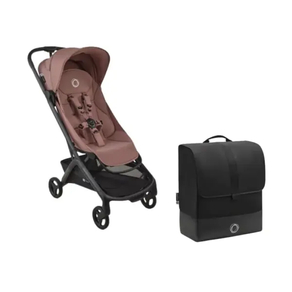 Bugaboo Butterfly 2 Klapvogn inkl. transporttaske - Black/Dusty Pink Bugaboo Butterfly 2 Klapvogn inkl. transporttaske - Black/Dusty Pink