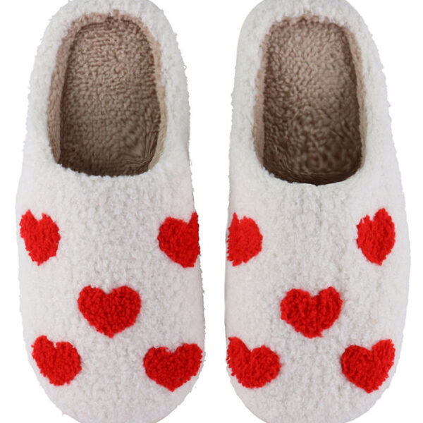 By Stær Hjemmesko - Slippers - Små Hjerter - Rød