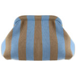 By Stær Taske - Alba Clutch - Lyseblå/Beige Stribet