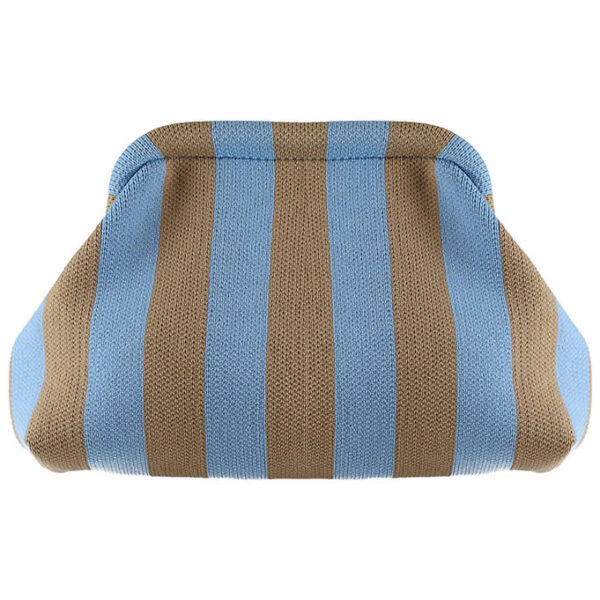 By Stær Taske - Alba Clutch - Lyseblå/Beige Stribet By Stær Taske - Alba Clutch - Lyseblå/Beige Stribet