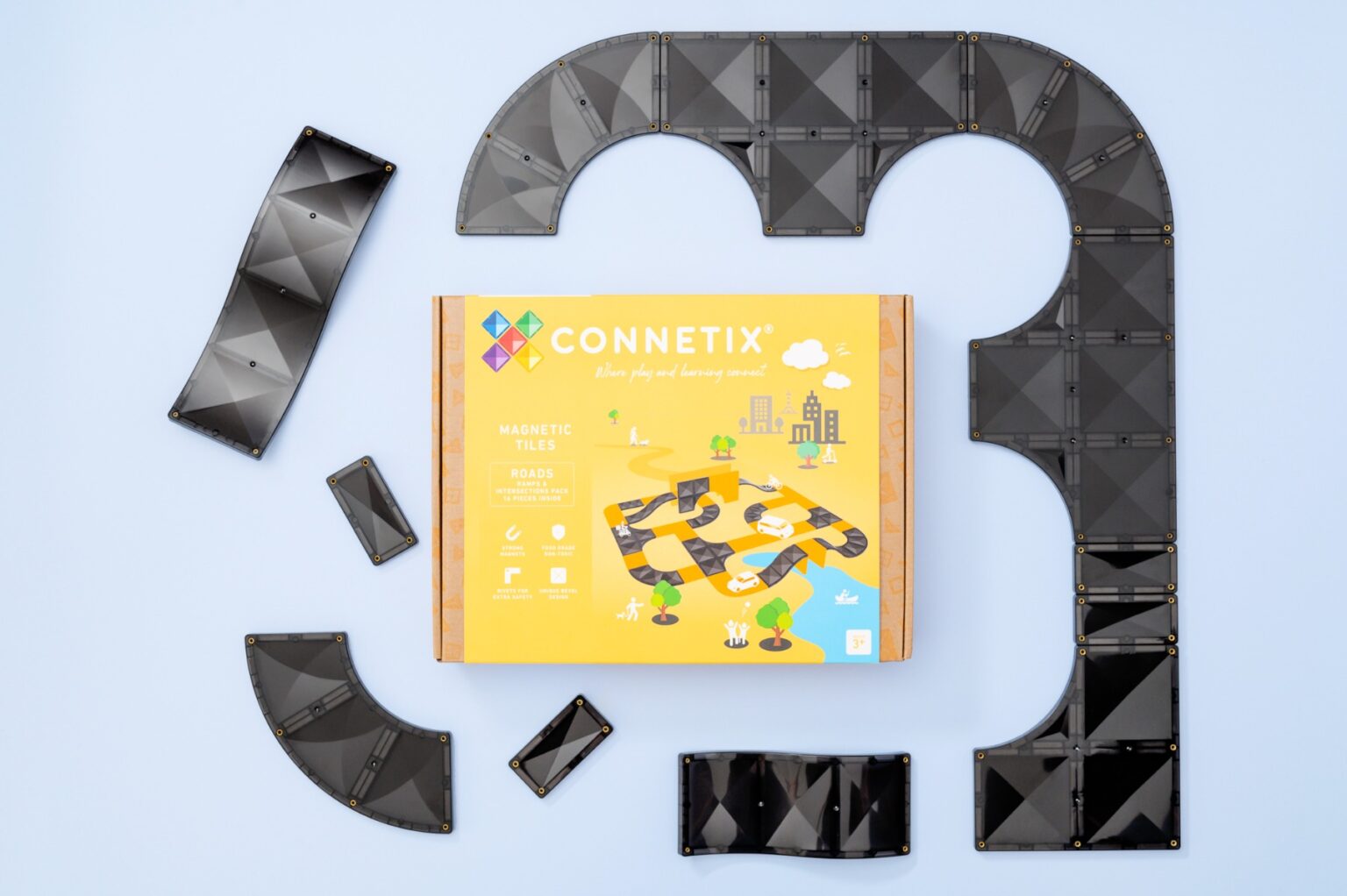 CONNETIX | Roads ramper og vejkryds, 16 stk CONNETIX | Roads ramper og vejkryds, 16 stk