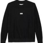 Calvin Klein Bluse - Strik - Logo Label - Ck Black