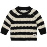 Calvin Klein Bluse - Strik - Stripe - Black/Whitecap