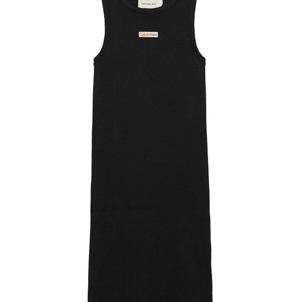 Calvin Klein Kjole - Rib Sleeveless - Ck Black