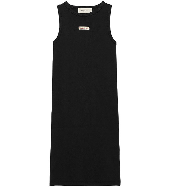 Calvin Klein Kjole - Rib Sleeveless - Ck Black Calvin Klein Kjole - Rib Sleeveless - Ck Black