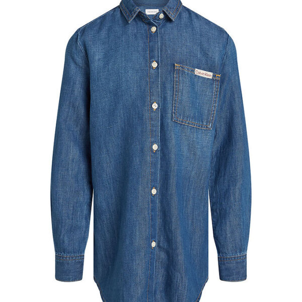 Calvin Klein Skjorte - Denim - Mid Serenity Blue