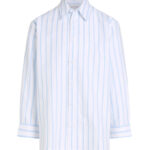 Calvin Klein Skjorte - Striped Oxford - White/Blue Stripe