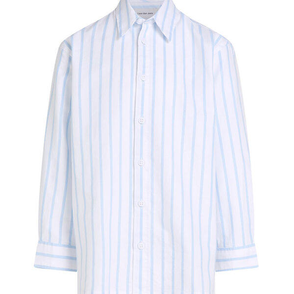 Calvin Klein Skjorte - Striped Oxford - White/Blue Stripe Calvin Klein Skjorte - Striped Oxford - White/Blue Stripe