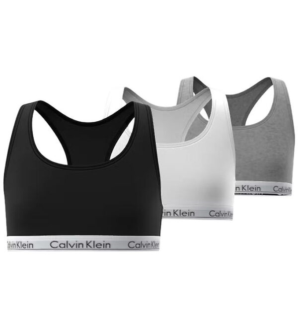 Calvin Klein Toppe - 3-pak - Sort/Hvid/Gråmeleret