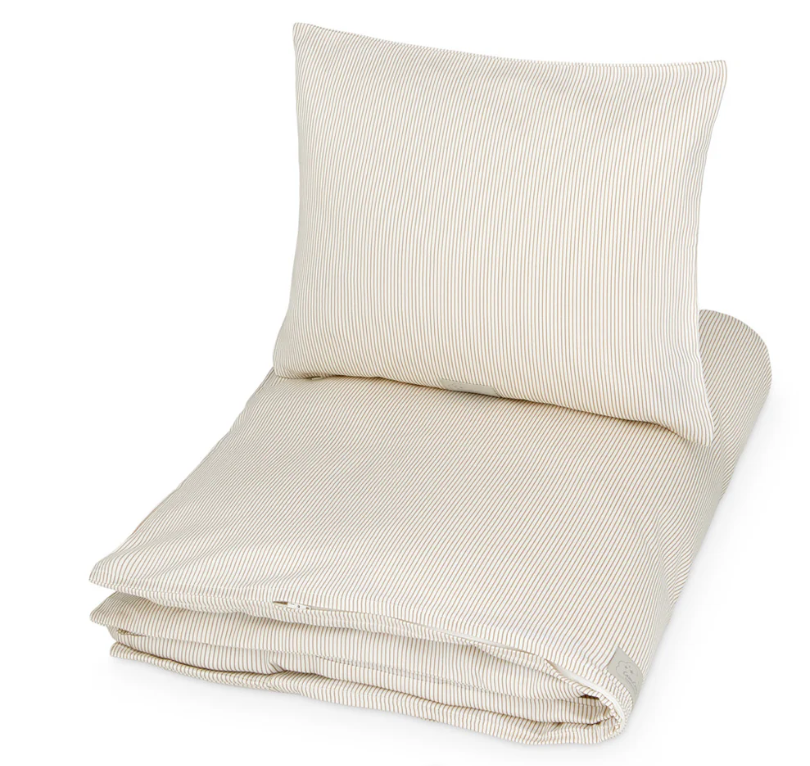Cam Cam Copenhagen Junior Sengetøj - Classic Stripes Camel