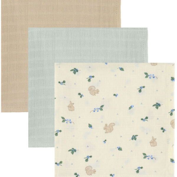 Cam Cam Stofbleer - 70x70 cm - 3-pak - Blueberries