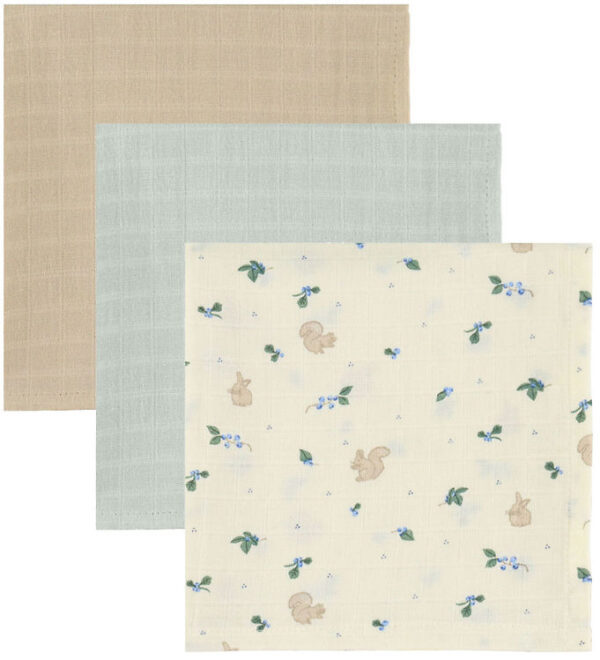 Cam Cam Stofbleer - 70x70 cm - 3-pak - Blueberries