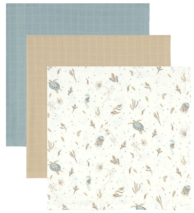 Cam Cam Stofbleer - 72x72 cm - 2-pak - Sea Garden