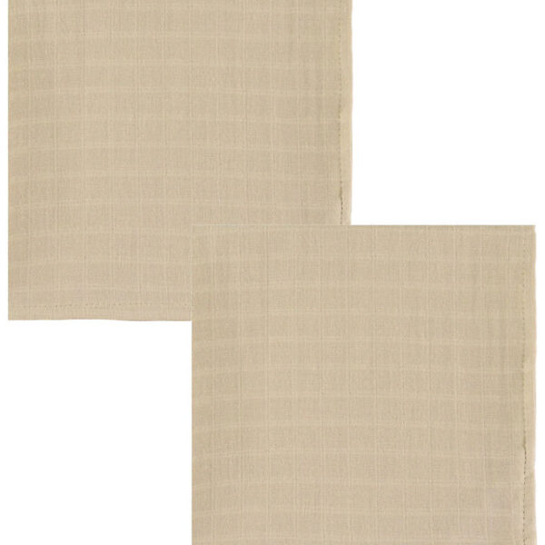 Cam Cam Stofbleer - Musselin - 70x70 cm - 2-pak - Latte