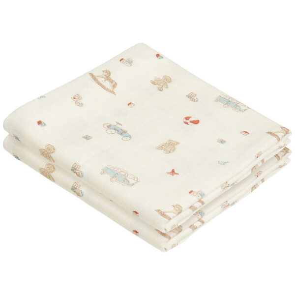 Cam Cam Stofbleer - Musselin - 70x70 cm - 2-pak - Vintage Toys