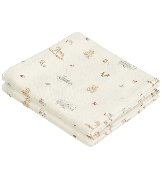 Cam Cam Stofbleer - Musselin - 70x70 cm - 2-pak - Vintage Toys