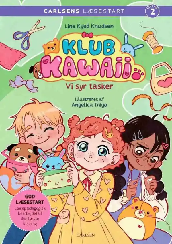 Carlsens Læsestart: Klub Kawaii - Vi syr tasker