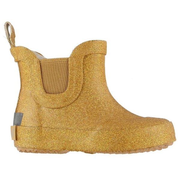 CeLaVi Gummistøvler - Lav - Gul m. Guld Glimmer