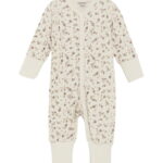 CeLaVi Heldragt - Uld/Viskose - Marron m. Blomster