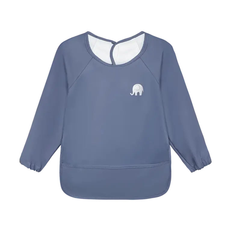 Celavi Langærmet Hagesmæk - China Blue