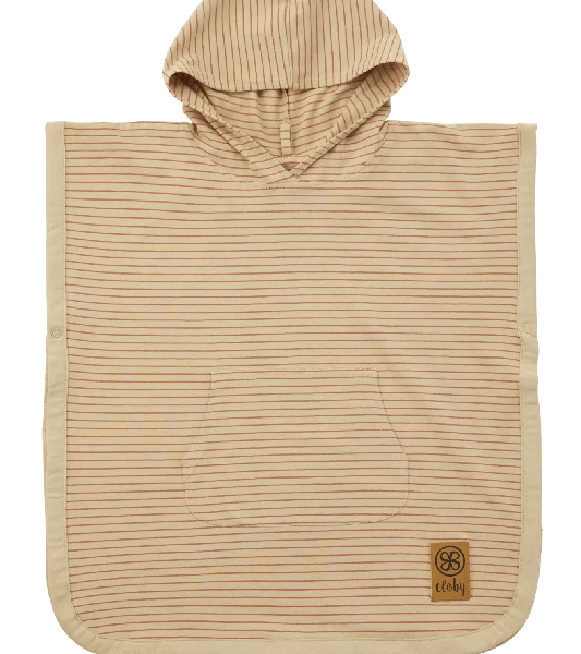Cloby UV Poncho 1-3 år - Sandy Beach/ginger Spice