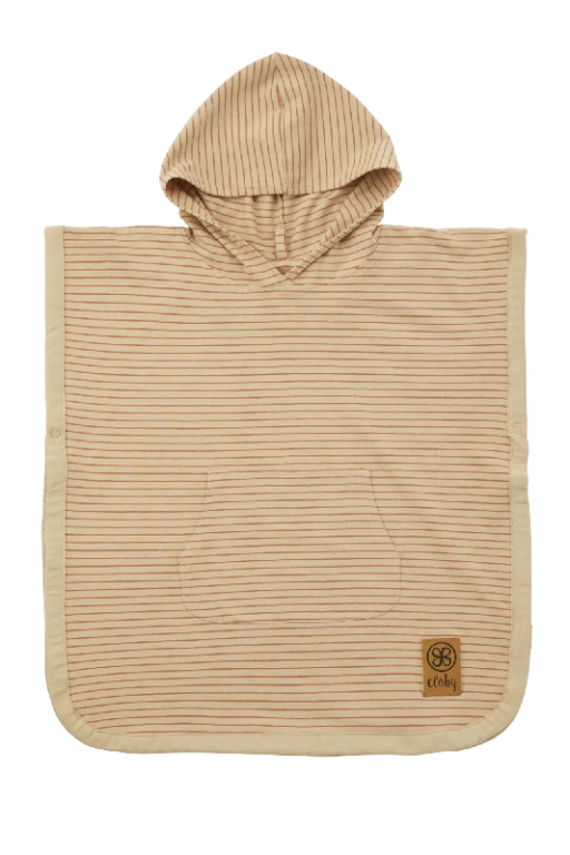 Cloby UV Poncho - Sandy Beach/ Peanut Brown (1-3 år)