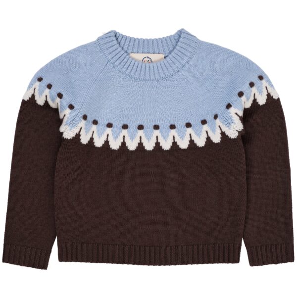 Copenhagen Colors Cupcake Classic Jumper - Brown/Blue - 86 cm