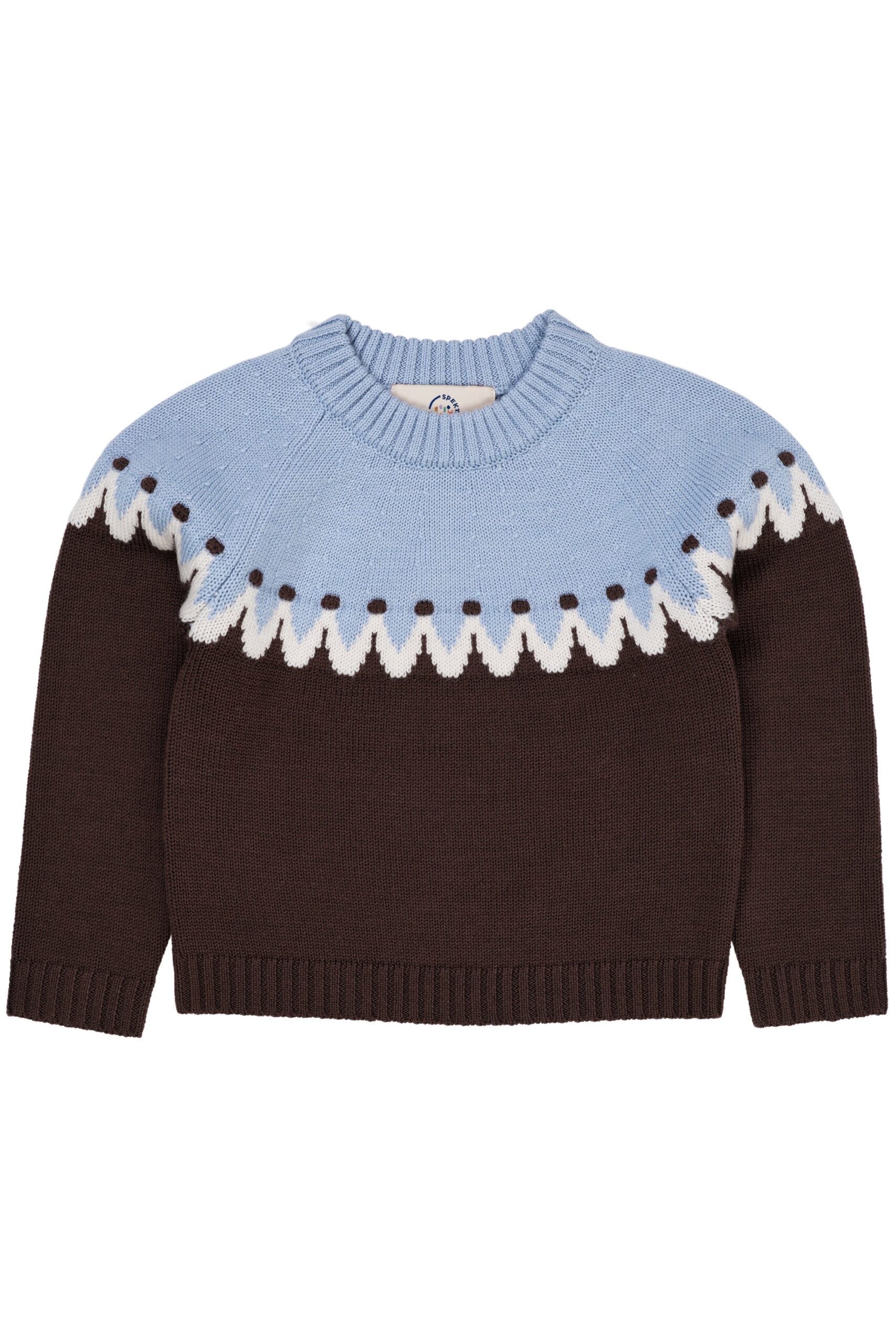 Copenhagen Colors Cupcake Classic Jumper - Brown/Blue - 86 cm