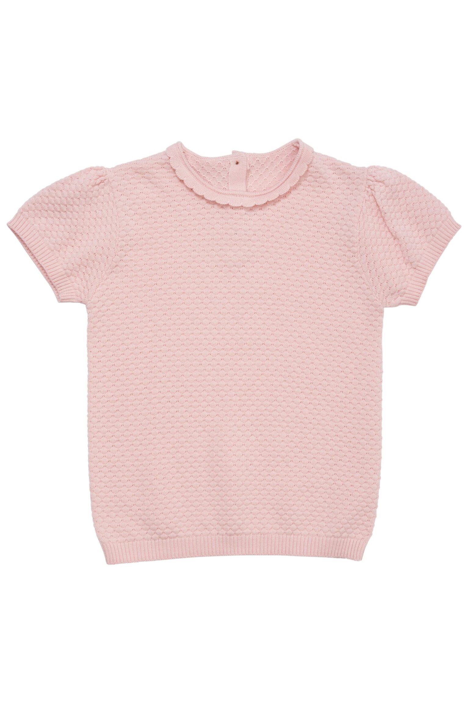 Copenhagen Colors Margueritte Strik T-shirt - Dusty Rose - 86 cm