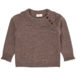 Copenhagen Colors Merino Margueritte Blouse - Natural Melange - 86 cm