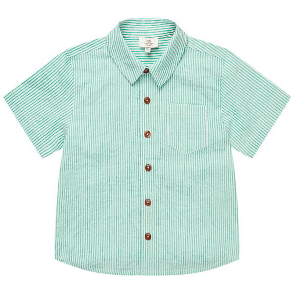 Copenhagen Colors Skjorte - Sharp Green/Cream