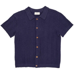 Copenhagen Colors Skjorte k/æ - Strik - Navy