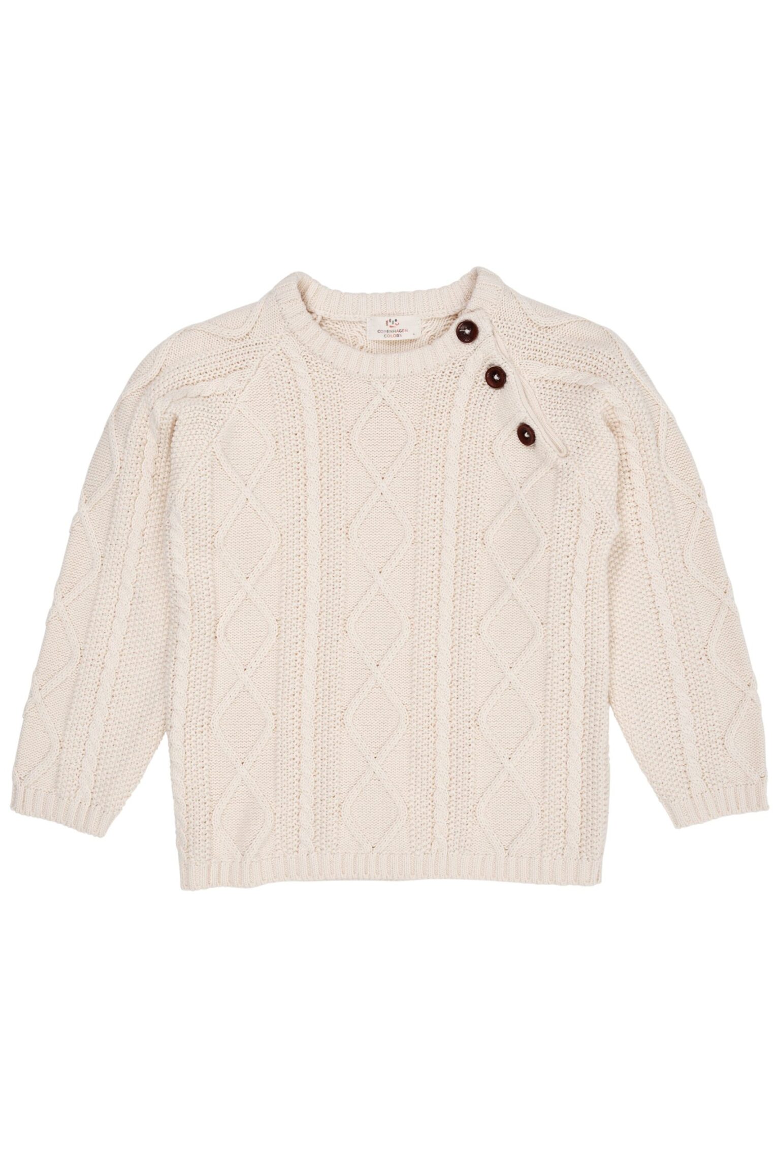 Copenhagen Colors Strik Bluse - Cream - 80 cm