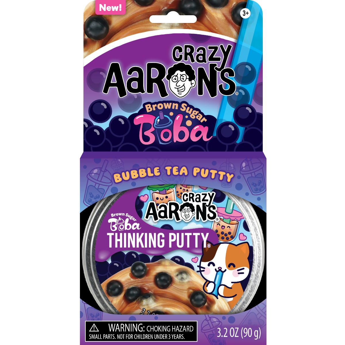 Crazy Aaron’s | Thinking Putty Large - Brown Sugar Boba