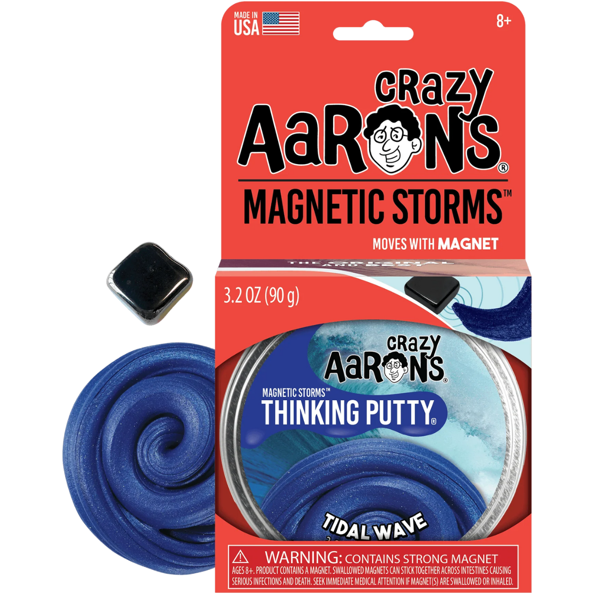 Crazy Aaron’s | Thinking Putty Large - Magnetic, Tidal Wave