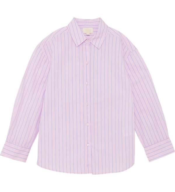 Creamie Skjorte - Poplin - Rose Pink m. Striber