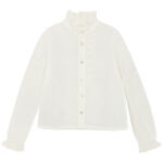 Creamie Skjorte - Woven - Cloud m. Broderie Anglaise