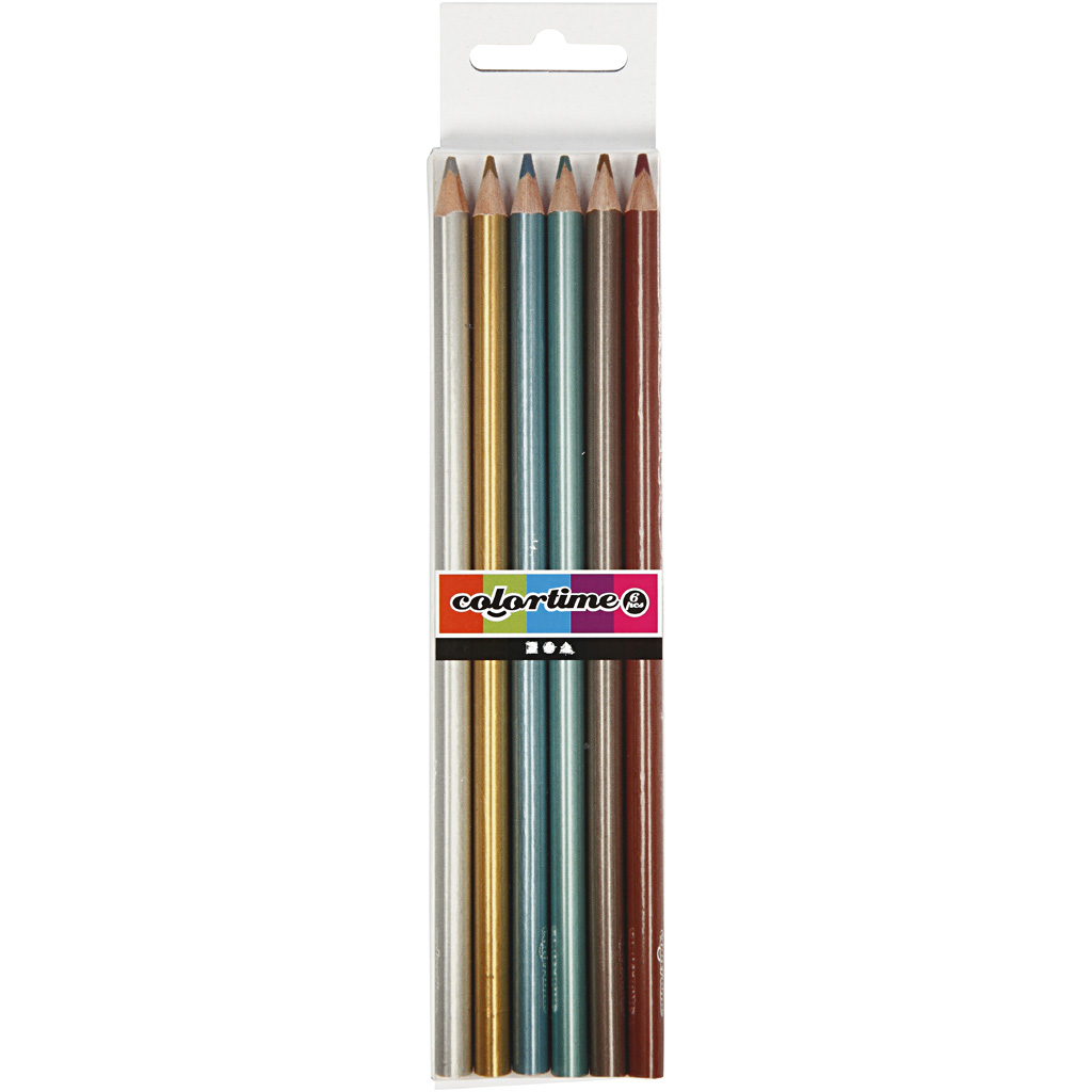 Creativ Company | Farveblyanter - Metallic, 6 stk