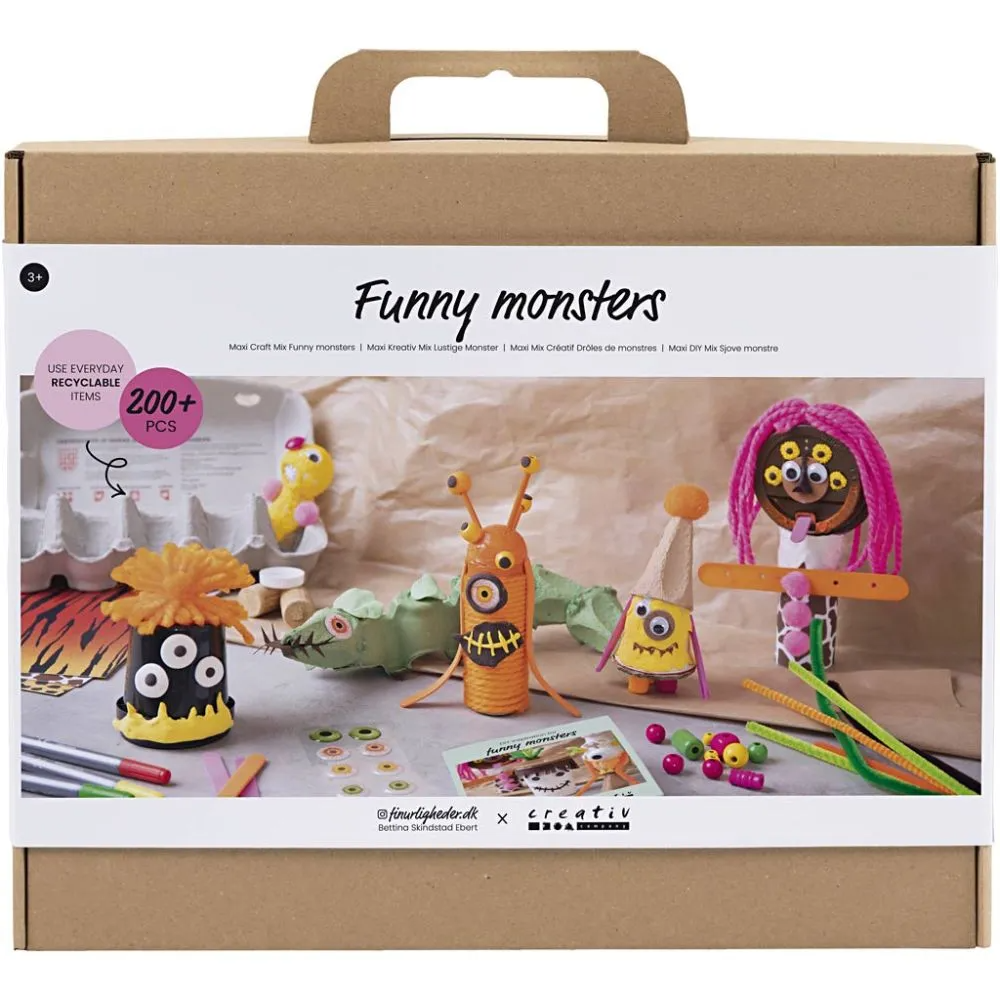 Creativ Company | Krea-Monster Maxi - Sjove monstre