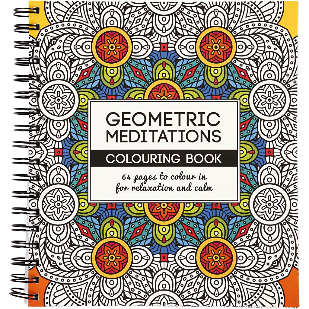 Creativ Company | Malebog Mindfulness - Geometrisk, 64 sider