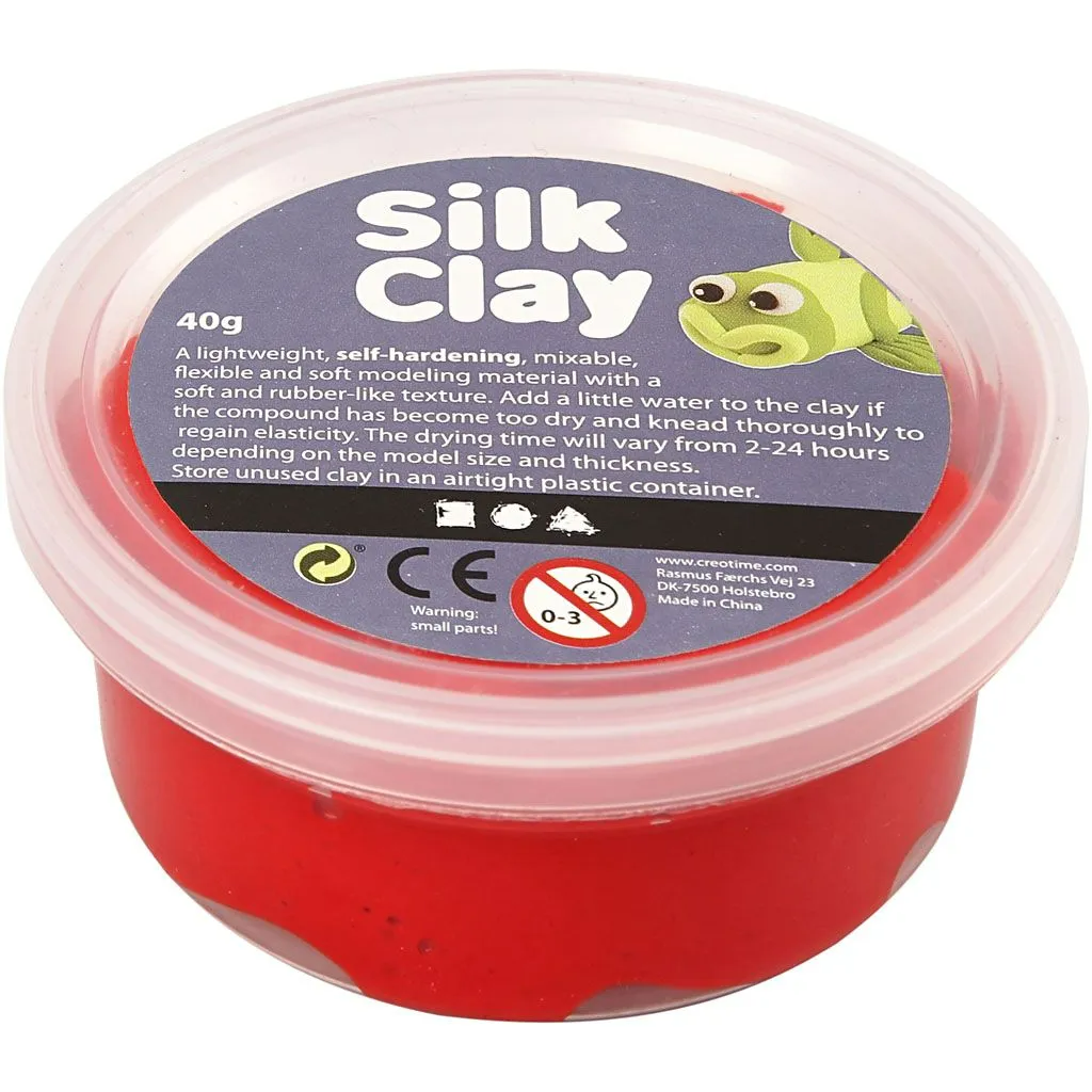 Creativ Company | Silk Clay 1 x 40 gr. - Rød