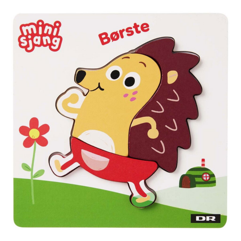 DR / Danmarks Radio | Træpuslespil m. 3 brikker - Pindsvinet Børste