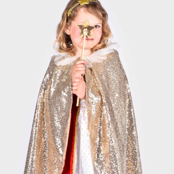 Den Goda Fen | Guldkappe, stav, hårbånd, str. 3-8 år