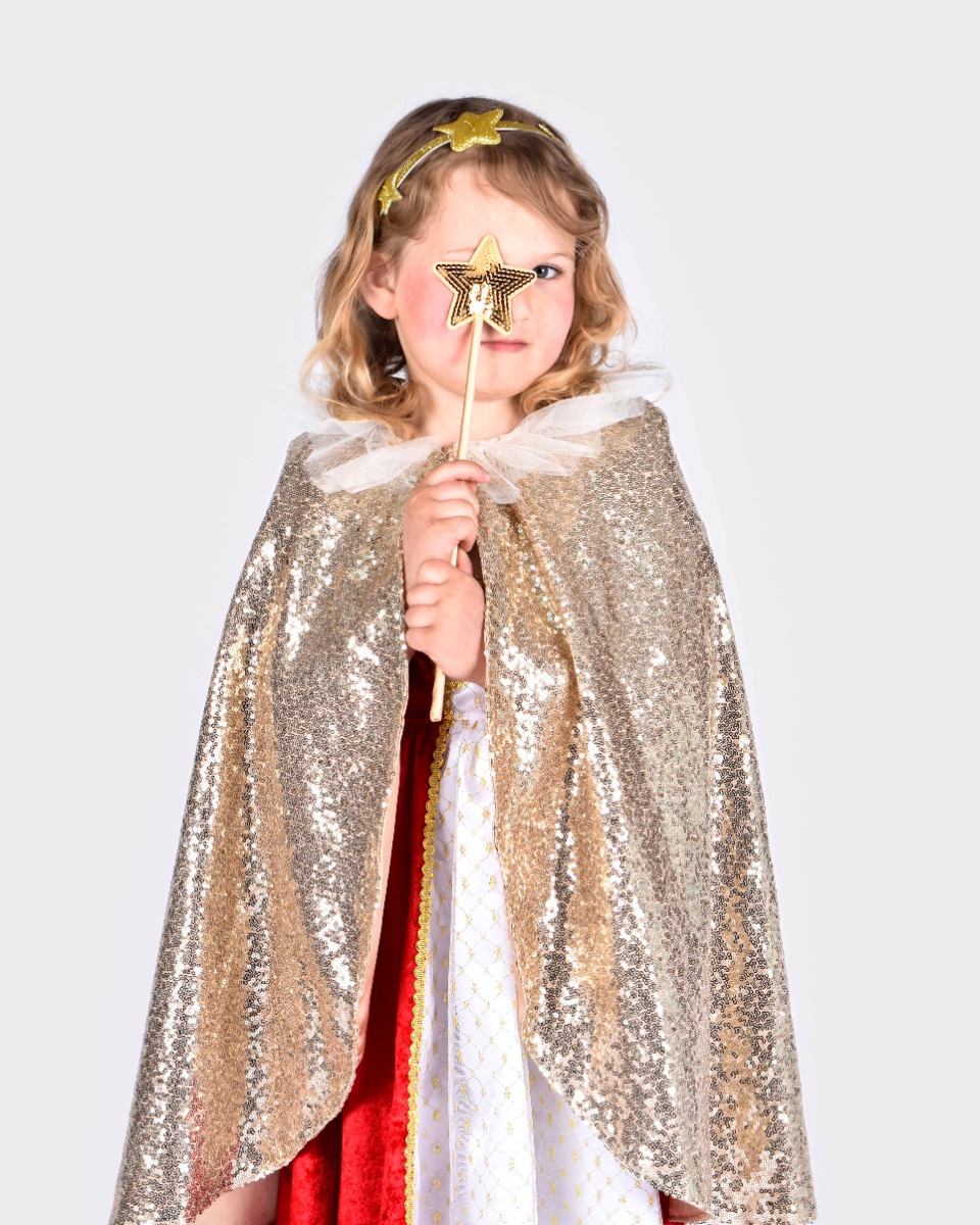 Den Goda Fen | Guldkappe, stav, hårbånd, str. 3-8 år
