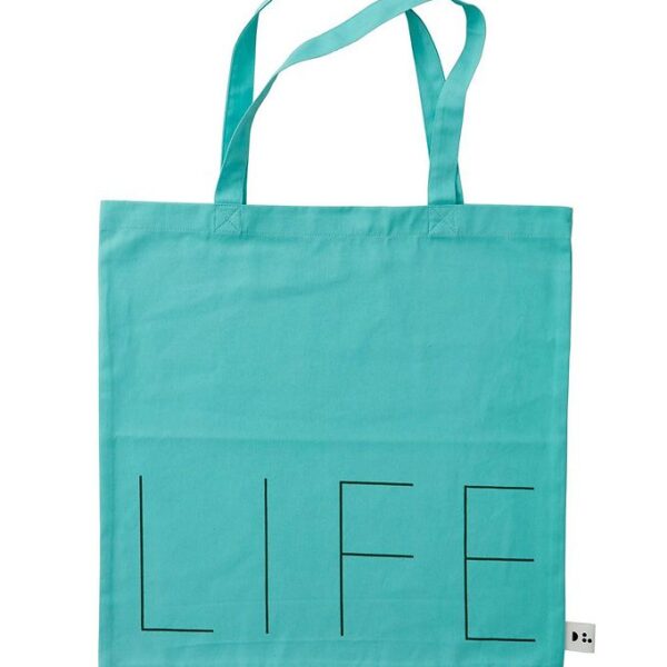 Design Letters Shopper - Life - Turkis